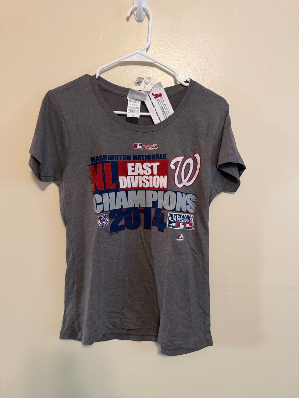Washington Nationals Women’s Gray 2014 NL East Division Champions Tee